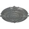 Ekena Millwork Attica Acanthus Leaf Ceiling Medallion (Fits Canopies up to 4 5/8"), 53 1/2"OD x 3 1/2"P, Platinum CM53ATPLS - alternate 3